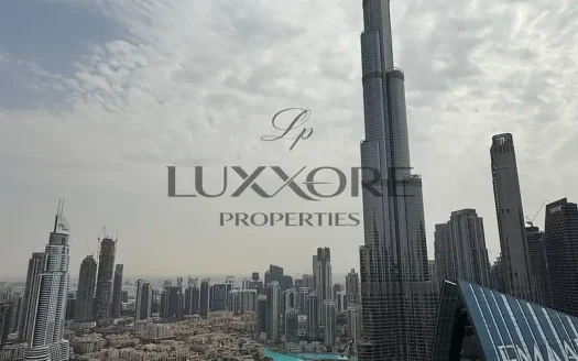 Burj Khalifa View | High Floor | Luxury 3BR+Maid